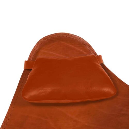 Mariposa nackkudde - läder pampa