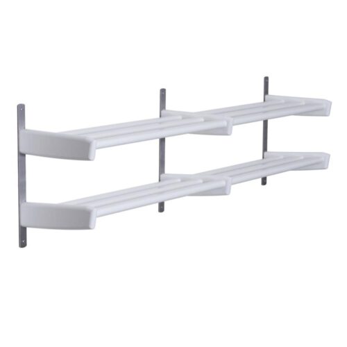 Meja skohylla vitlack 115cm vägg 2 plan