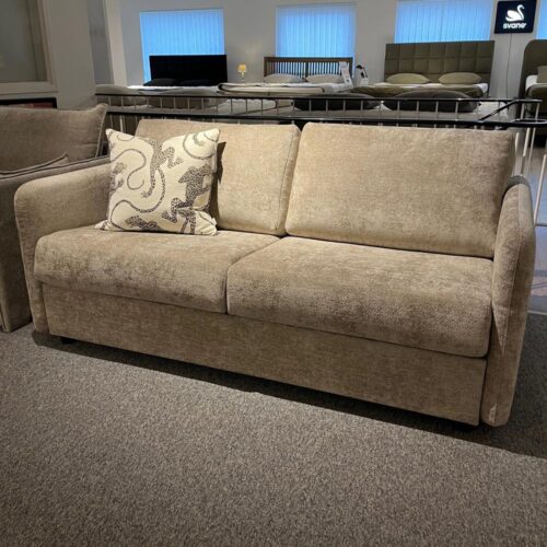 Scandic bäddsoffa framåtbäddad - tyg rhapsody 05 beige