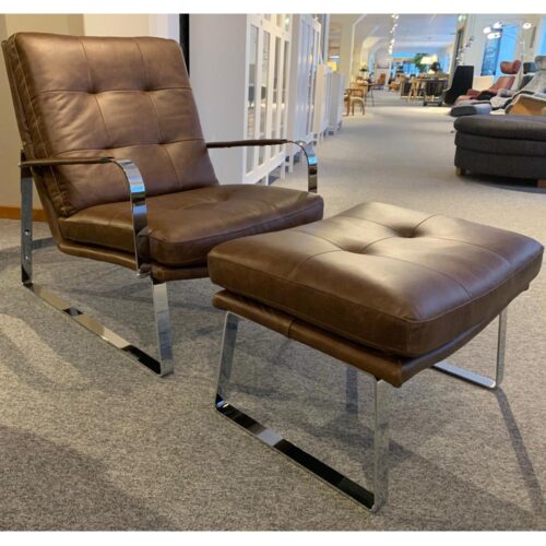 Empoli fåtölj + pall rea