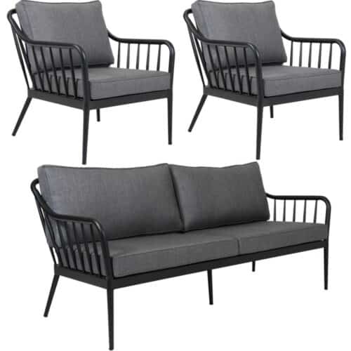 Coleville soffgrupp svart