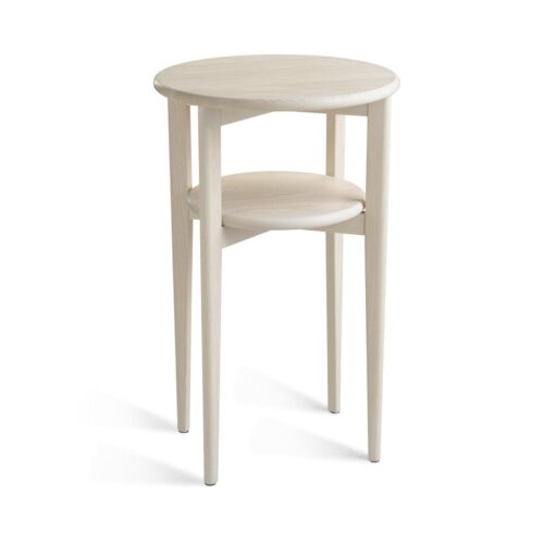 Mira sängbord vitoljad ask