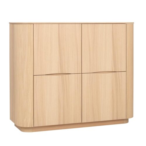 Collum highboard vitpigmenterad ek