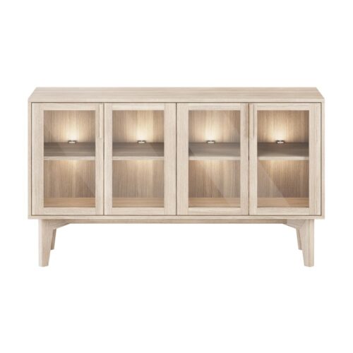 Casö 550 sideboard 2 dörrar vitoljad ek