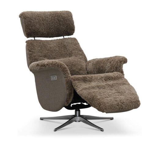 Lissabon fåtölj - fårskinn sahara