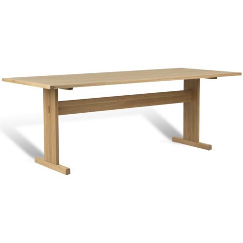 Arv matbord - vitpigmenterad mattlackad ek