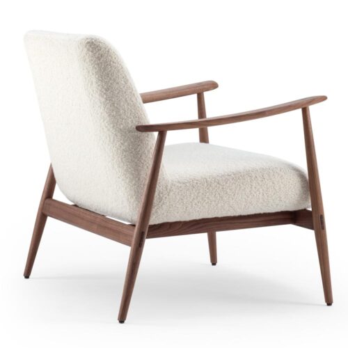 Aska loungefåtölj - tyg nimbus 006/ valnöt