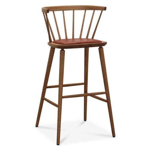 Florida barstol - oljad ek /tärnsjöläder