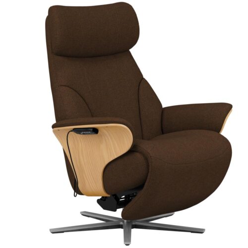 Stressless Adam reclinerfåtölj - tyg holly rust /ek natur