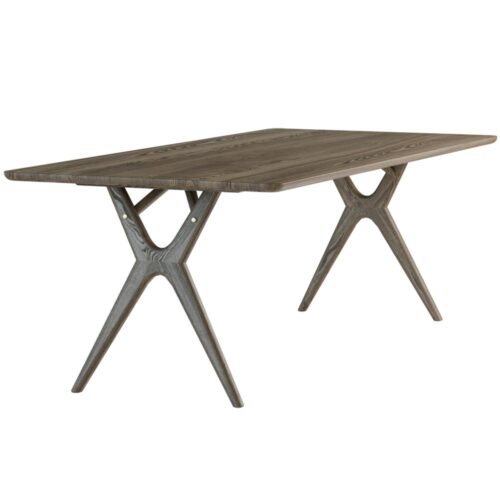 Amelia matbord - oljad mörkgrå ask C11