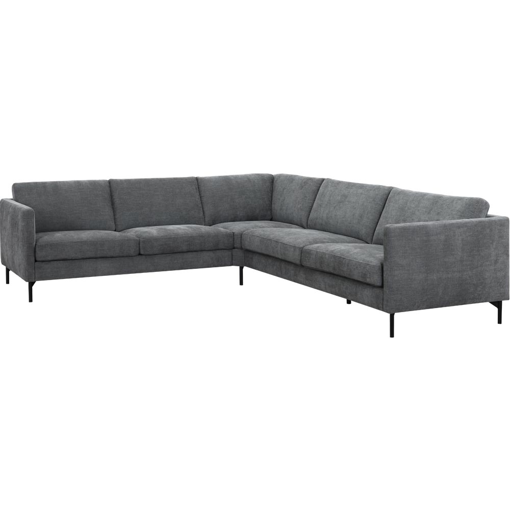 Fjord hörnsoffa - tyg lapis urban green