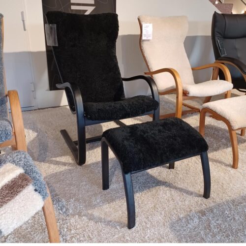 Gazell fåtölj & fotpall rea