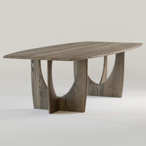 Longboat matbord - oljad mörkgrå ask C11