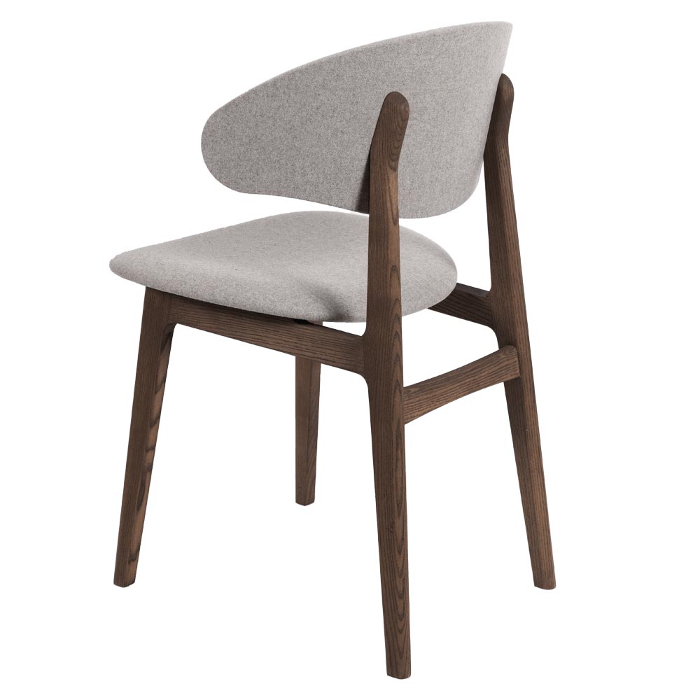 Ram Wood Comfort stol - mocca C15/ tyg wooly beige