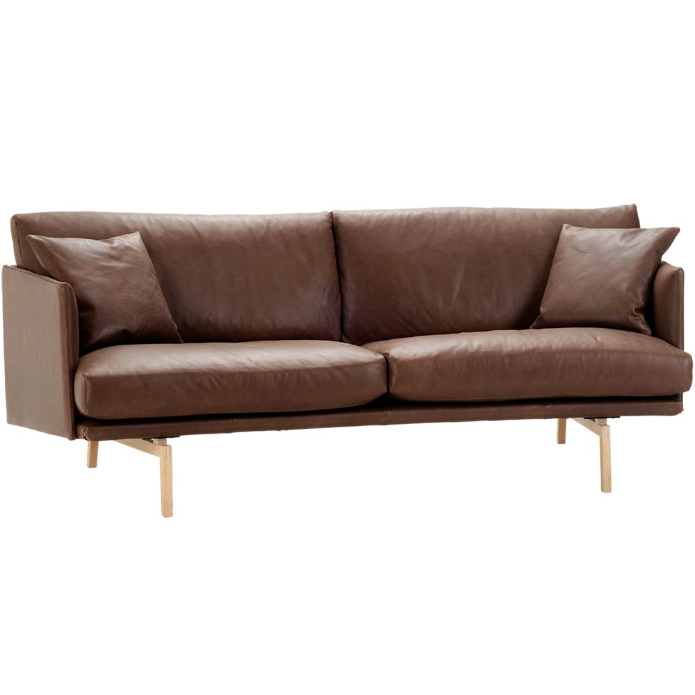 Electra soffa svängd - läder Vintage brown