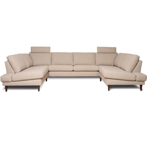 Hovdala U-soffa - tyg blues