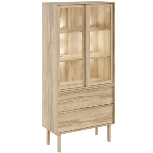 Nellie vitrinskåp oljad ek