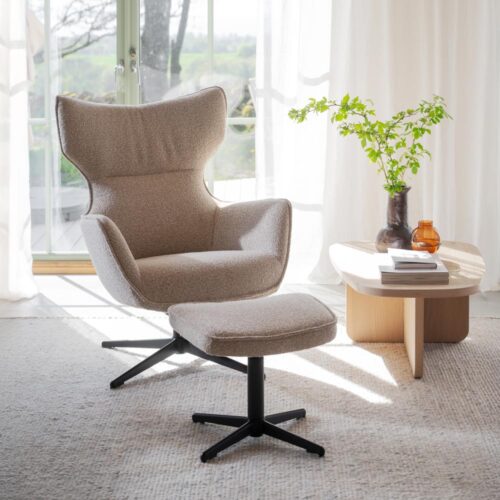 Jenkins fåtölj och fotpall